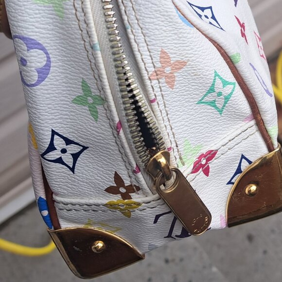 Auth Louis Vuitton Monogram Multicolor Trouville Bag With Dustbag - Picture 6 of 8